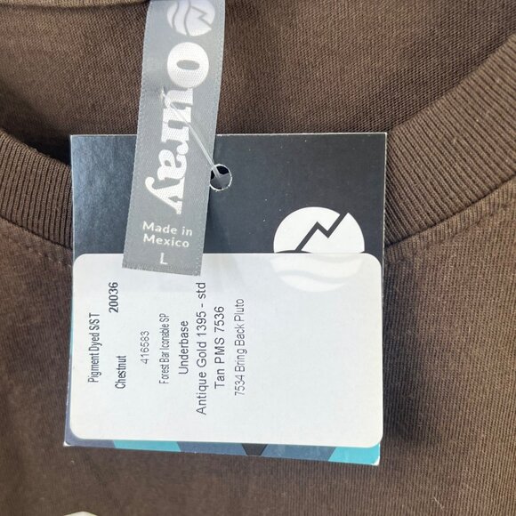 Ouray Pigment Dyed TShirt Size Large Short Sleeve Grand Marais Minnesota NEW - Picture 4 of 5